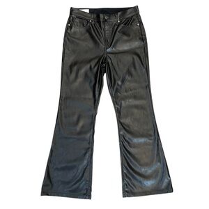 GAP ‘70s Flare High Rise faux leather pants 10 petite